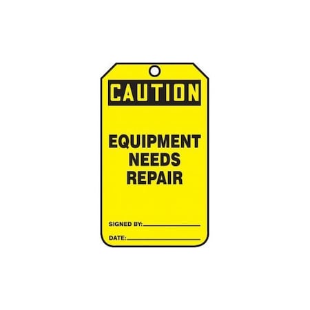 Accuform PF-Cardstock, 3-7/8 in Width, 1/4 in Height, , 25 PK MDT656PTP